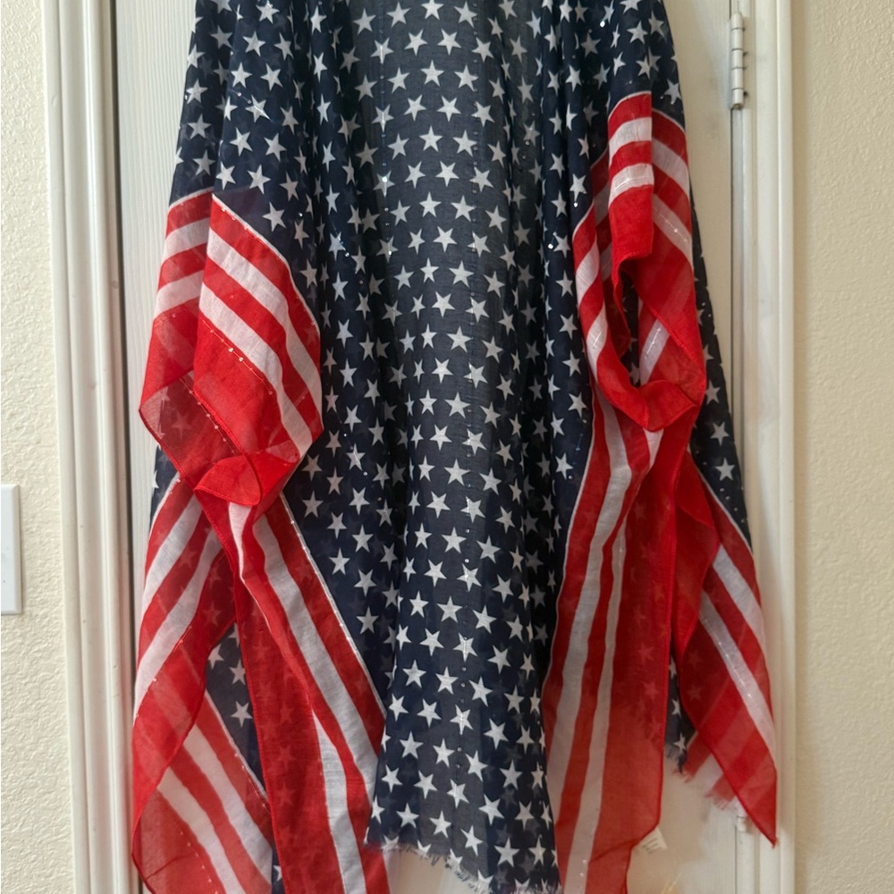 Patriotic Star and Stripe Tunic/ Swim Cover/ Top